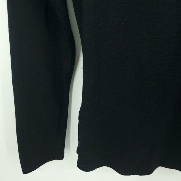 Seg'ments 100% Merino Wool Crew Neck Long Sleeve Base Layer Top M Black - Picture 11 of 14